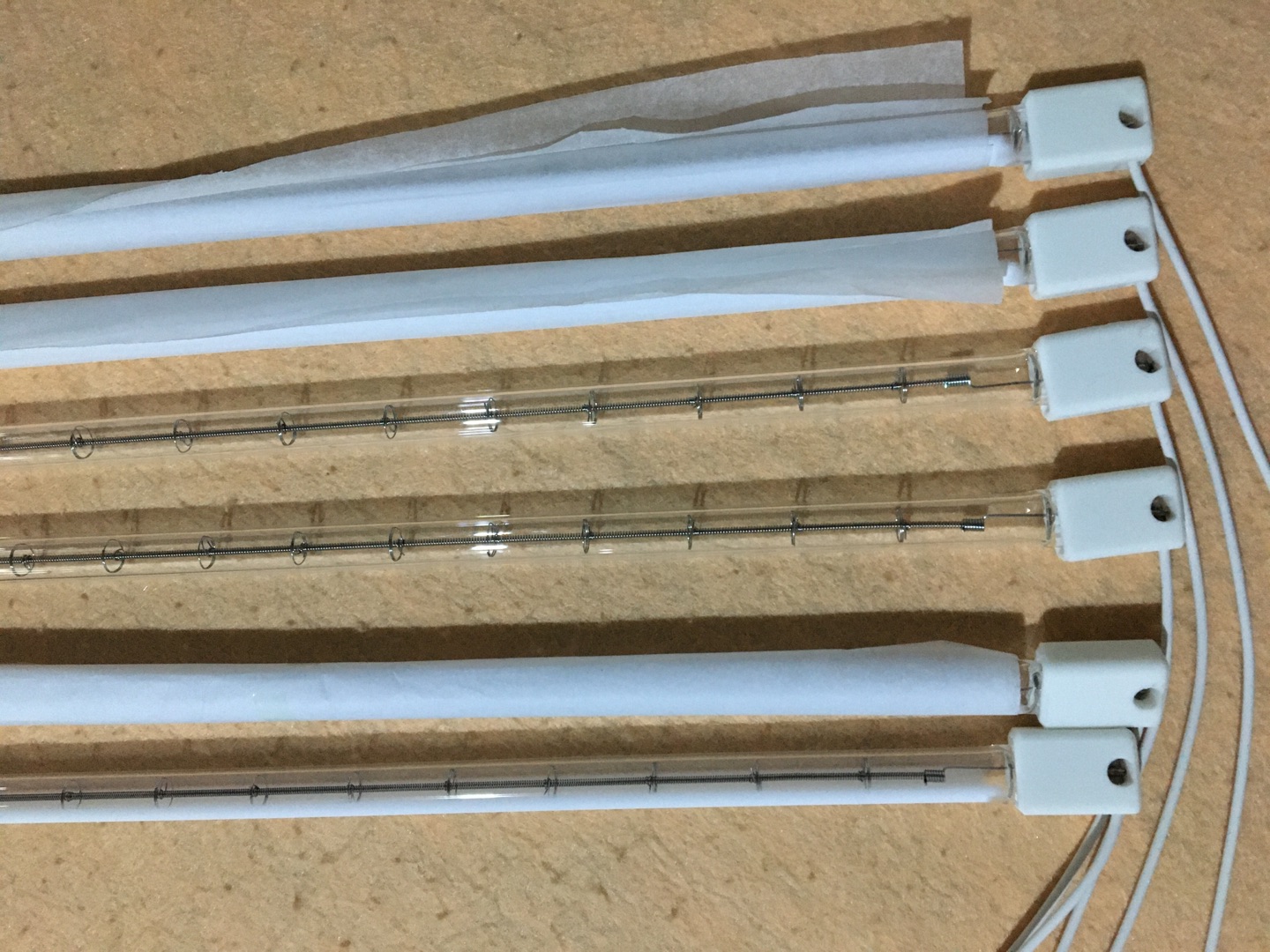 220v 900w twin quartz halogen infrared heater lamp
