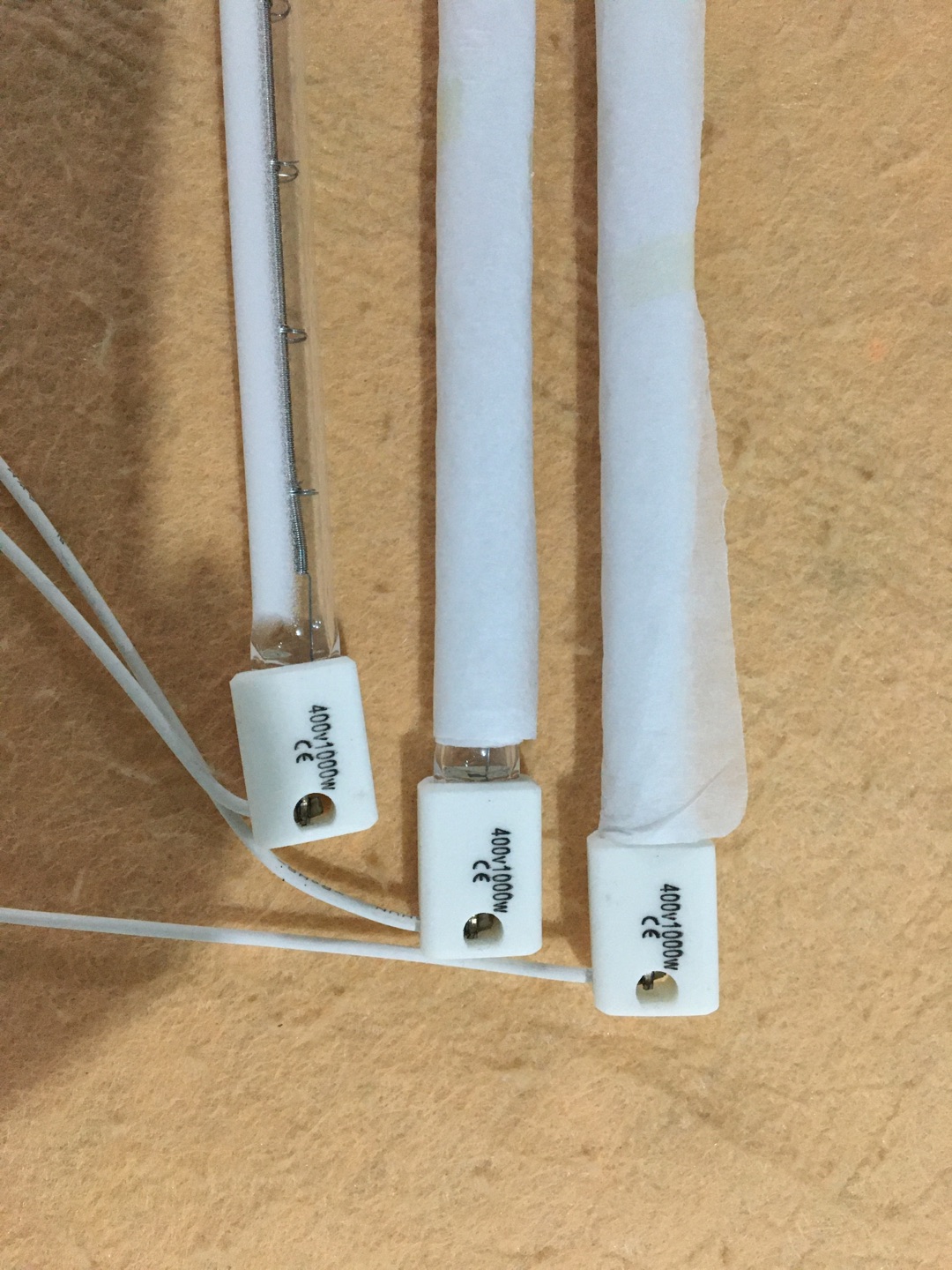 2000w white cover halogen ir heater lamp