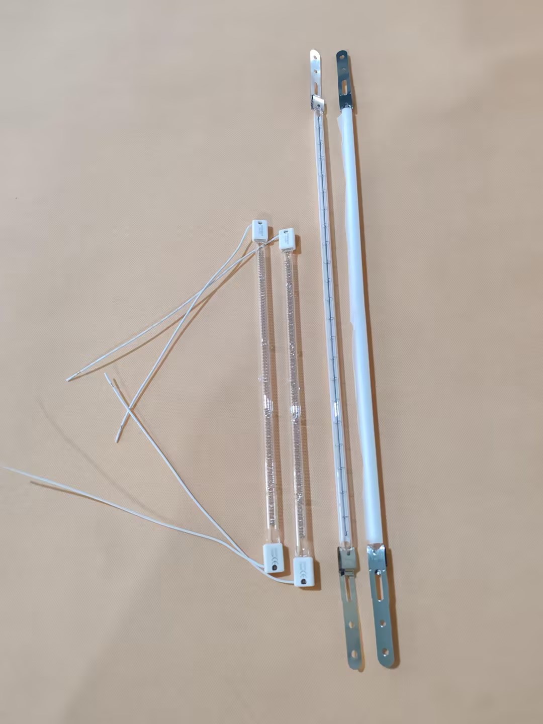 New Product 533mm 240v 1500w Half White Reflector Halogen Heating Lamps