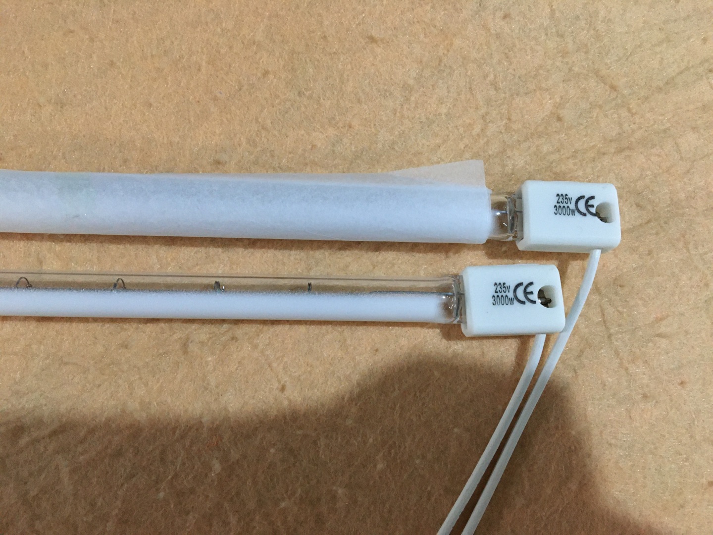 650mm 230v 800w Ruby Quartz Halogen Heat Lamp